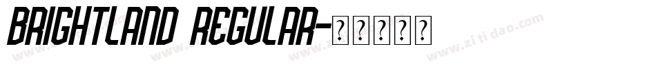 Brightland Regular字体转换